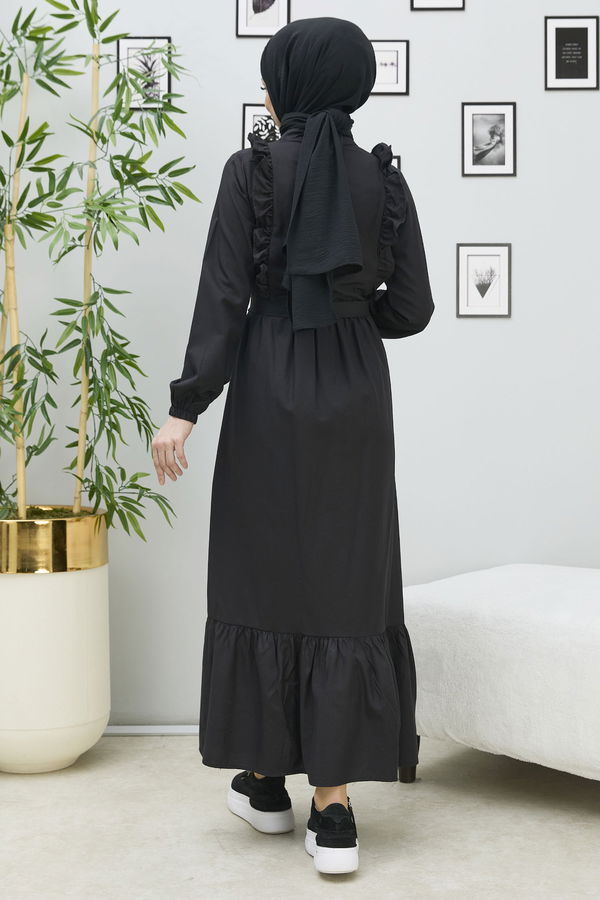 Elbise Siyah - 3598 SİYAH