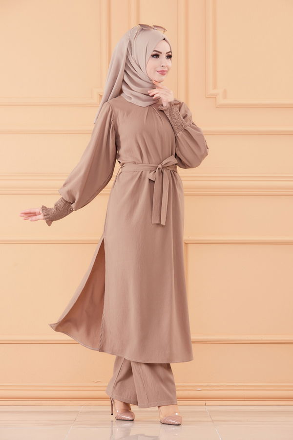 Tunık Pantolon Bej - 3678