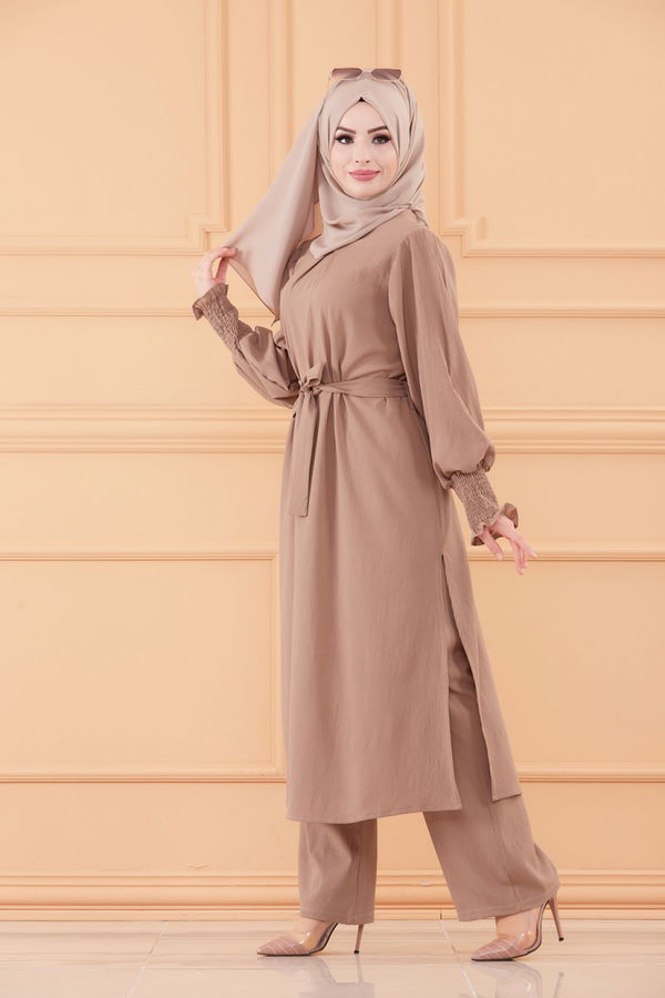 Tunık Pantolon Bej - 3678