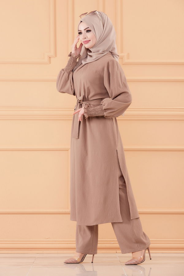 Tunık Pantolon Bej - 3678