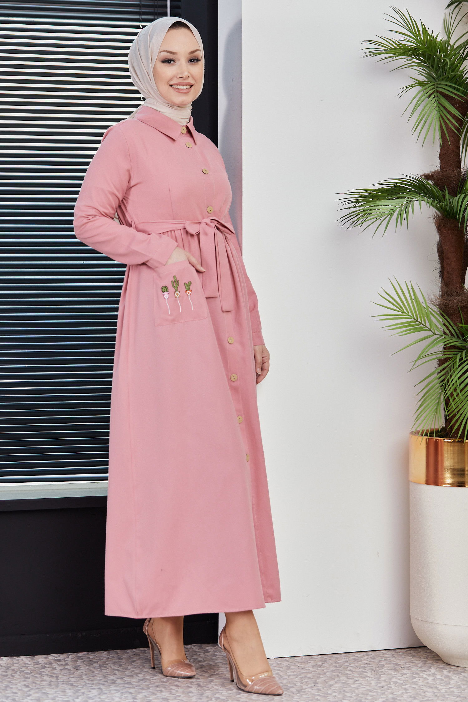 Elbise Pembe - 10301 PEMBE