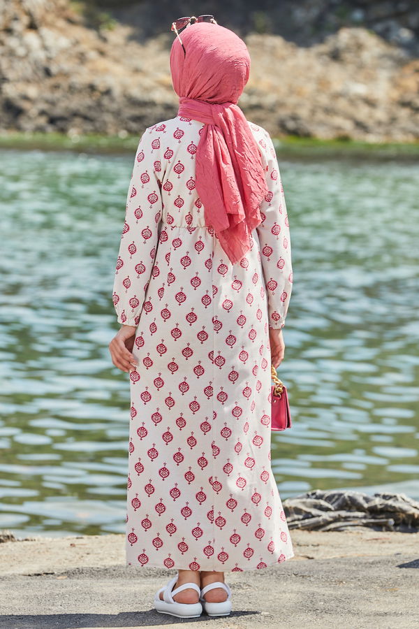 Elbise Fuşya - 10351