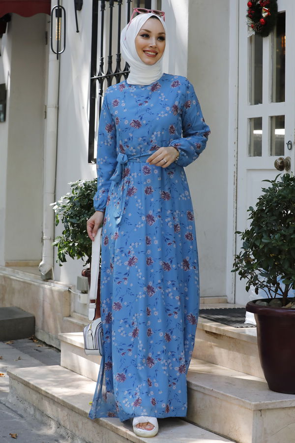 Elbise Mavi - 10352 MAVİ