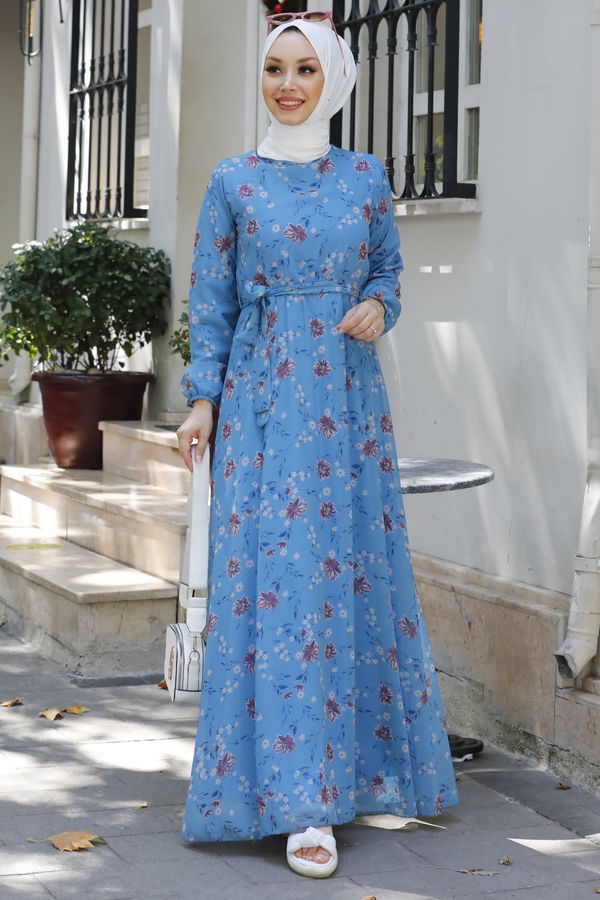 Elbise Mavi - 10352 MAVİ