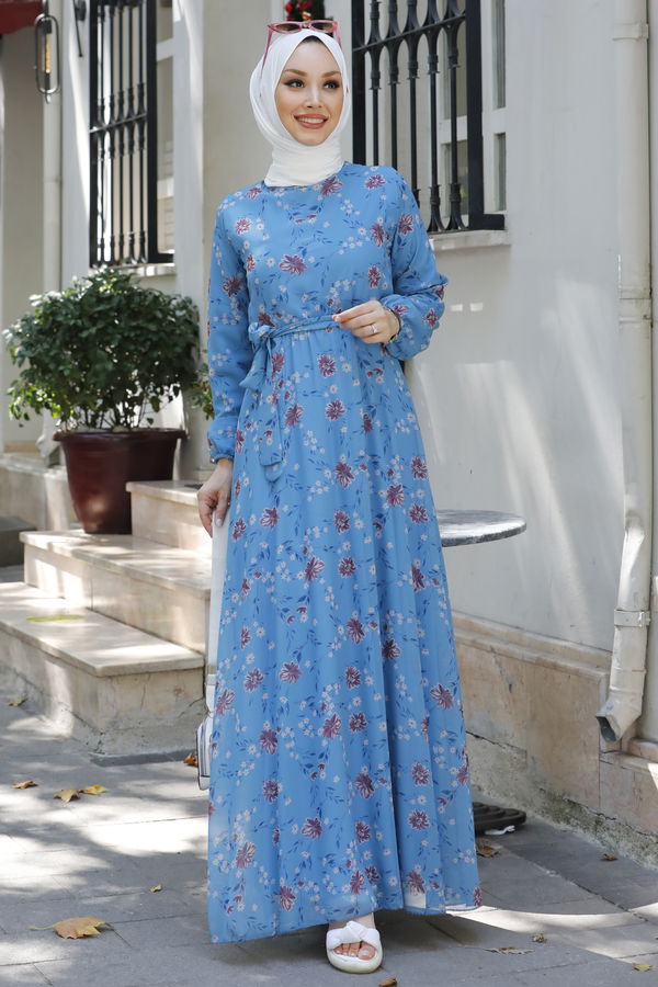 Elbise Mavi - 10352 MAVİ
