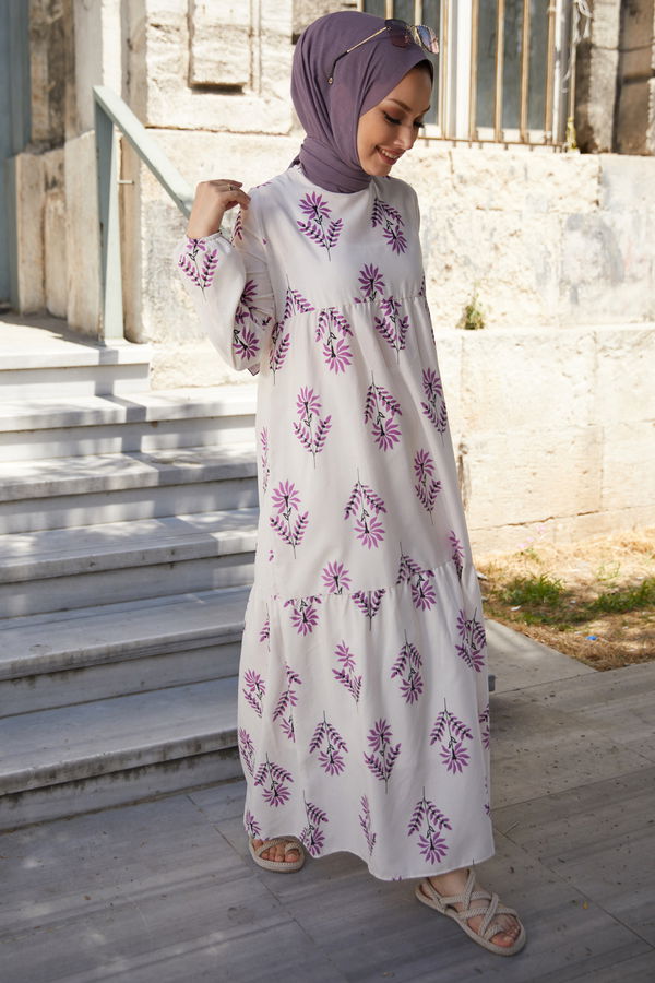 Elbise Fuşya - 10363