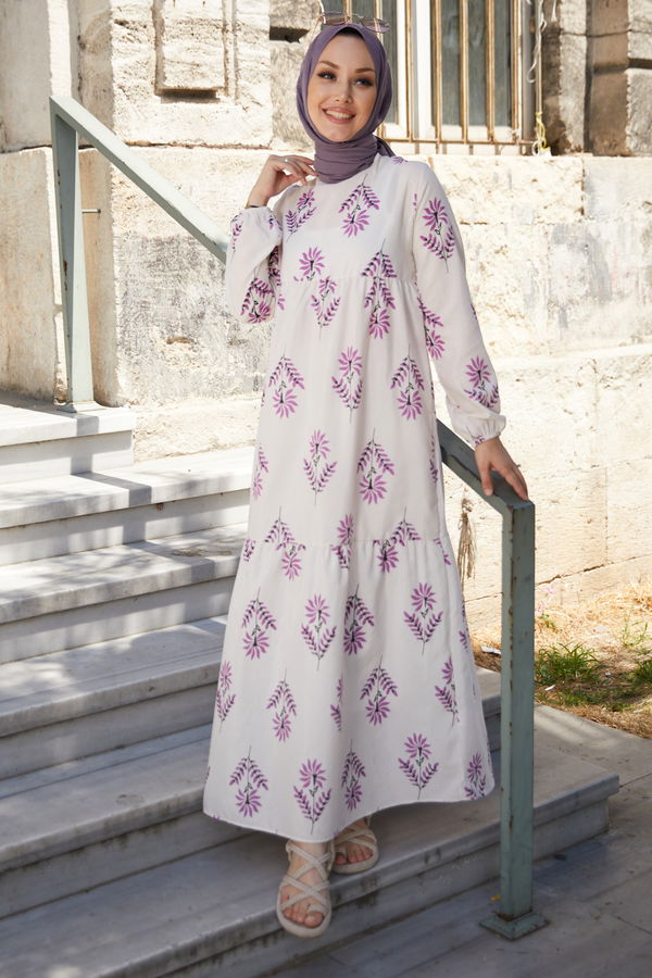 Elbise Fuşya - 10363