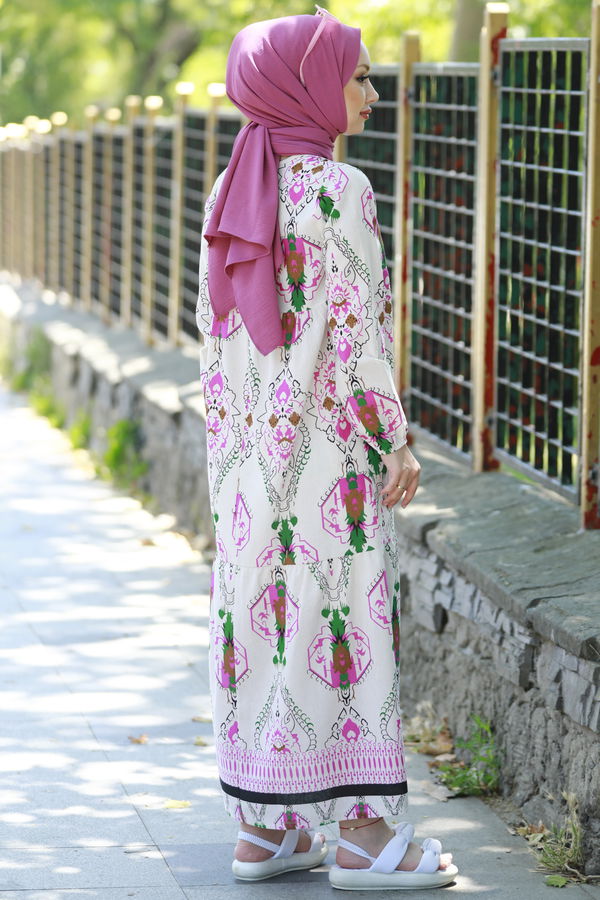 Elbise Fuşya - 10369