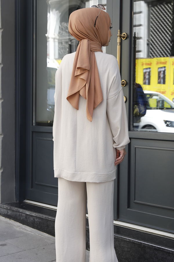 Tunik Pantolon Bej - 10542