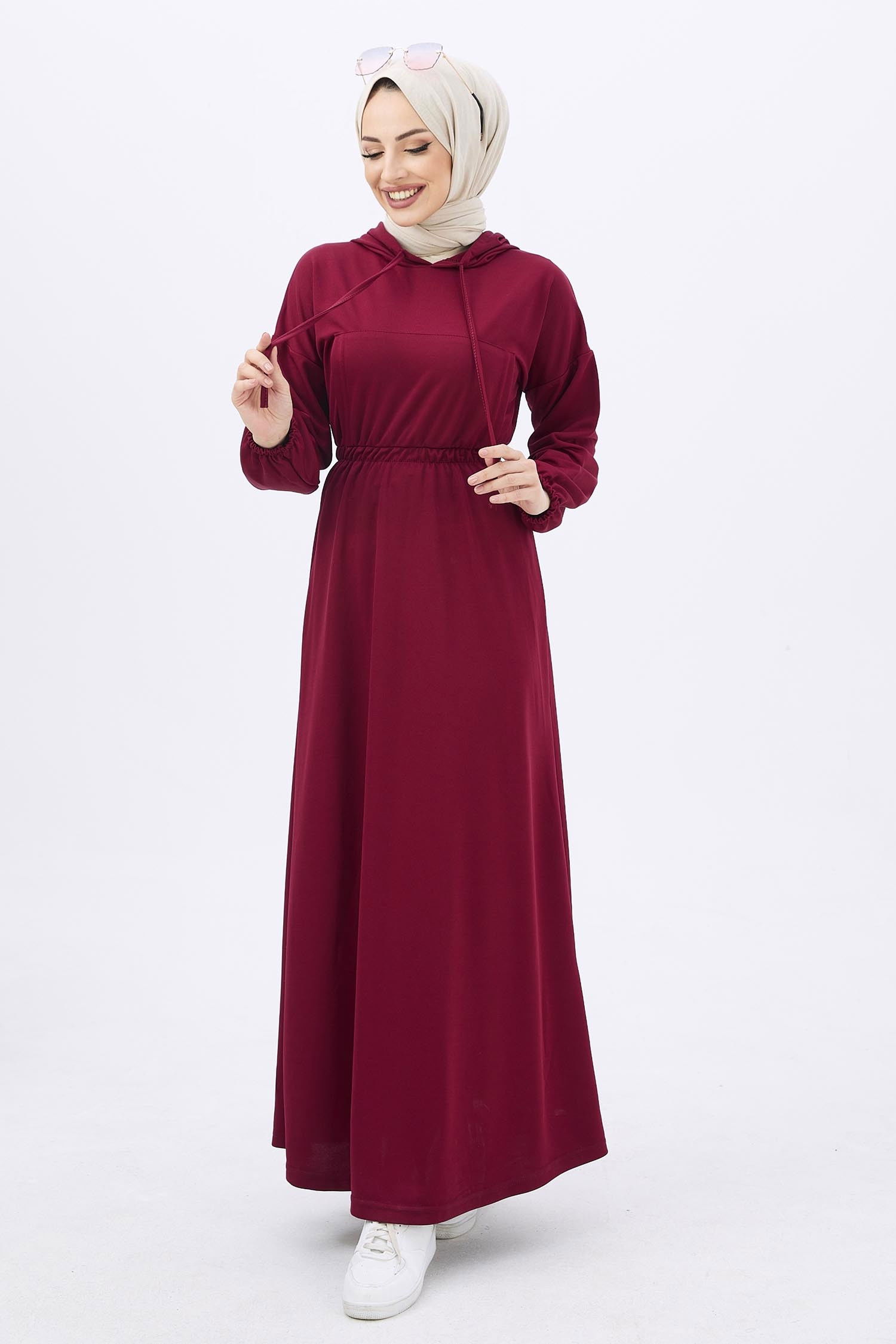 Elbise Bordo - 11020