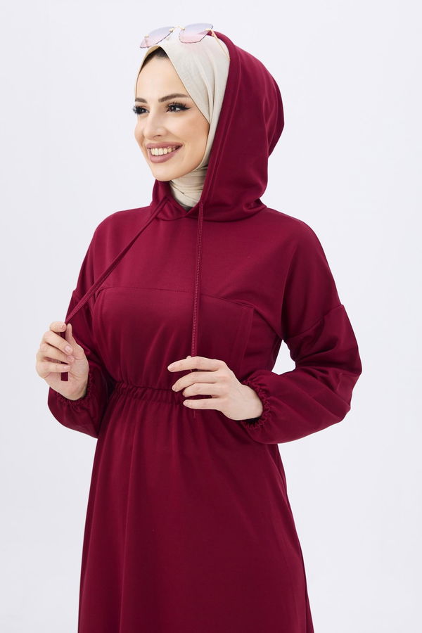 Elbise Bordo - 11020