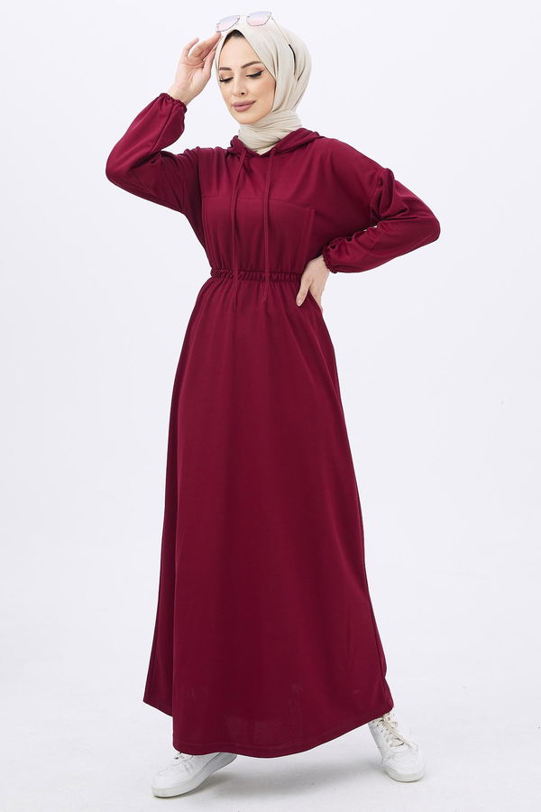 Elbise Bordo - 11020