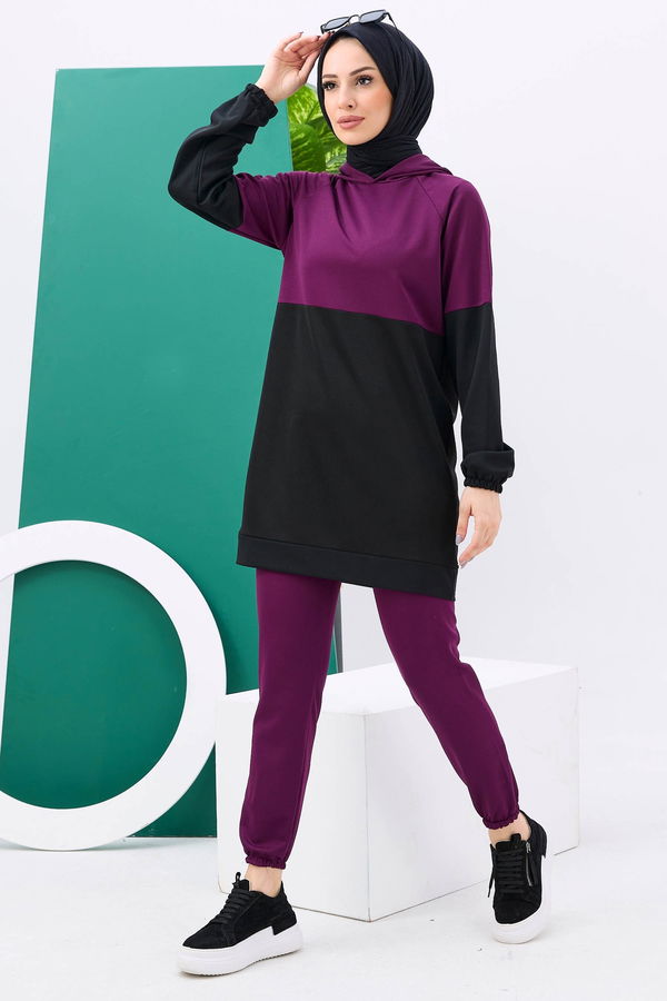 Tunik+Pantolon Mürdüm - 11180
