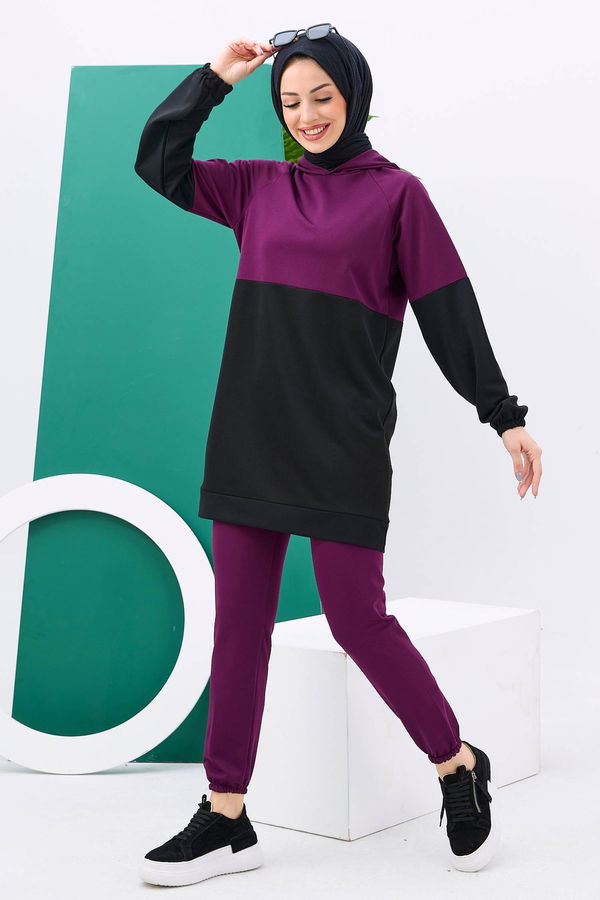 Tunik+Pantolon Mürdüm - 11180