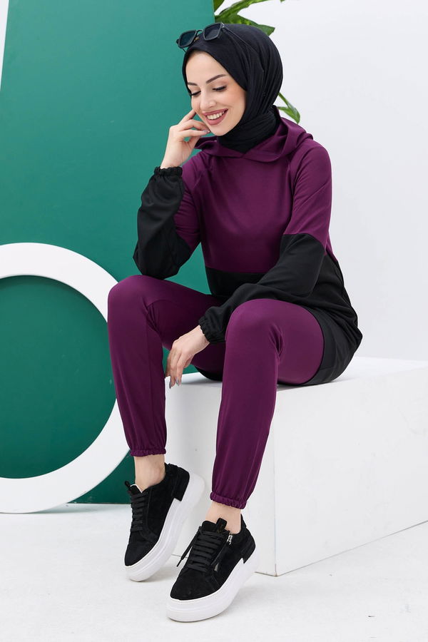 Tunik+Pantolon Mürdüm - 11180