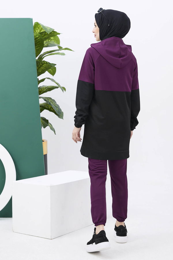 Tunik+Pantolon Mürdüm - 11180