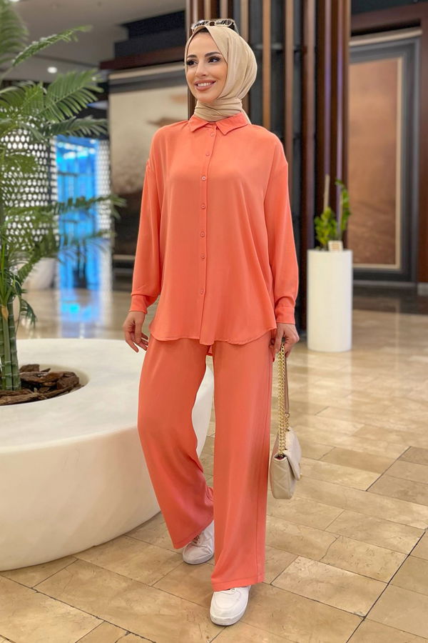 Tunik+Pantolon Lila - 11339