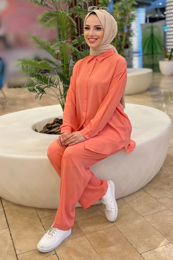 Tunik+Pantolon Lila - 11339