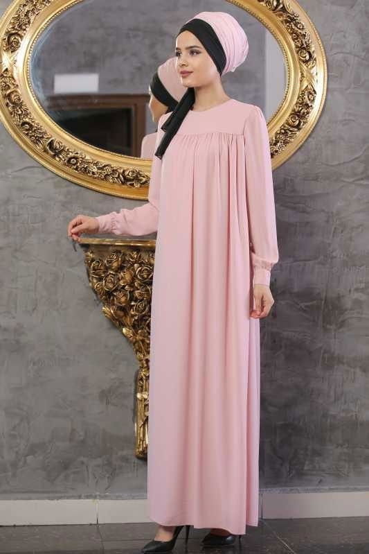 Elbise Siyah Pembe - 1063