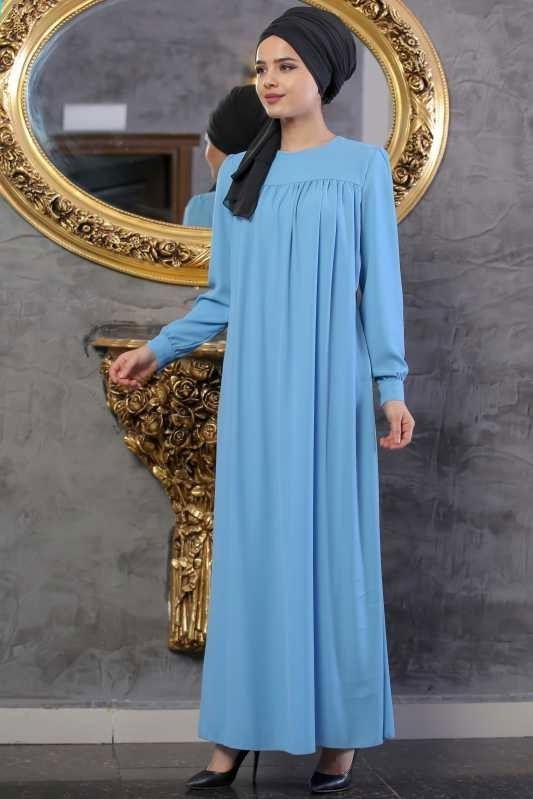 Elbise Siyah Mavi - 1063 MAVİ