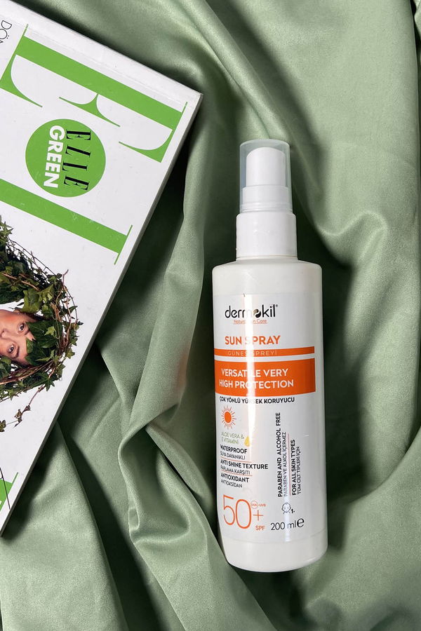 çok Renkli DERMOKİL Sun Sprey-Çok Yönlü Yüksek Koruyucu Güneş Spreyi 50 SPF 200 ml - 21743