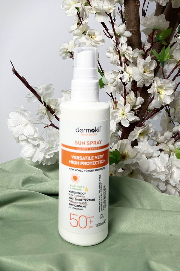 çok Renkli DERMOKİL Sun Sprey-Çok Yönlü Yüksek Koruyucu Güneş Spreyi 50 SPF 200 ml - 21743