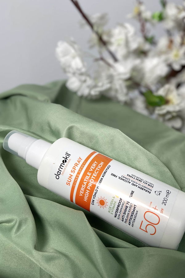 çok Renkli DERMOKİL Sun Sprey-Çok Yönlü Yüksek Koruyucu Güneş Spreyi 50 SPF 200 ml - 21743