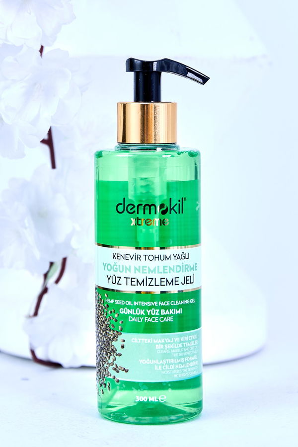 çok Renkli DERMOKİL 300 ML YUZ TEMIZLEME JELI KENEVIR TOHUMU YAGLI - 21794