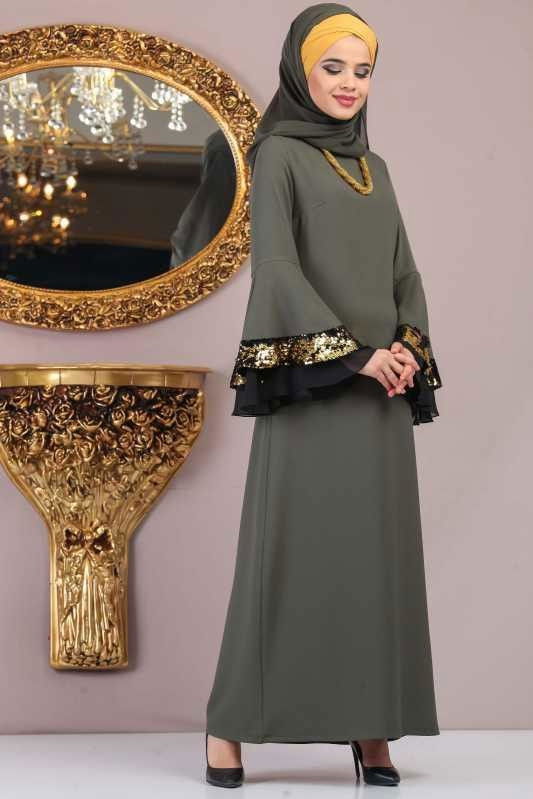 Elbise Siyah Haki - 1071 HAKİ