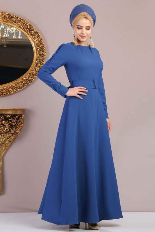 Elbise Siyah Mavi - 1028 MAVİ