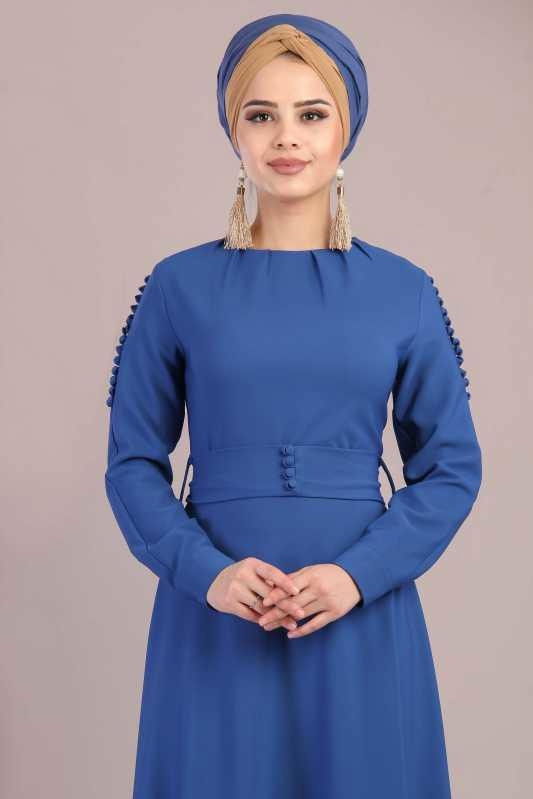 Elbise Siyah Mavi - 1028 MAVİ