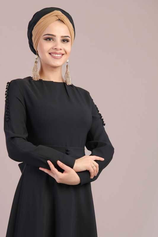 Elbise Siyah Siyah - 1028