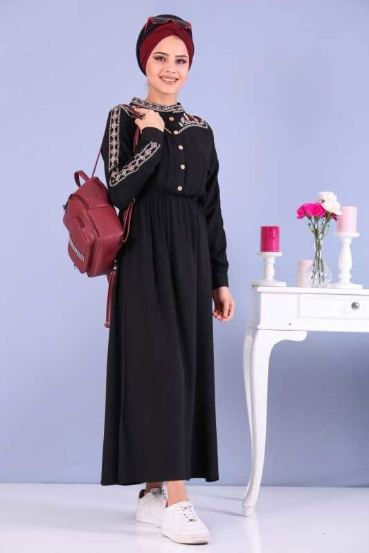 Desen Elbise Siyah - 02 6669 Siyah - 6669