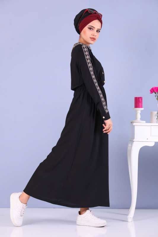 Desen Elbise Siyah - 02 6669 Siyah - 6669