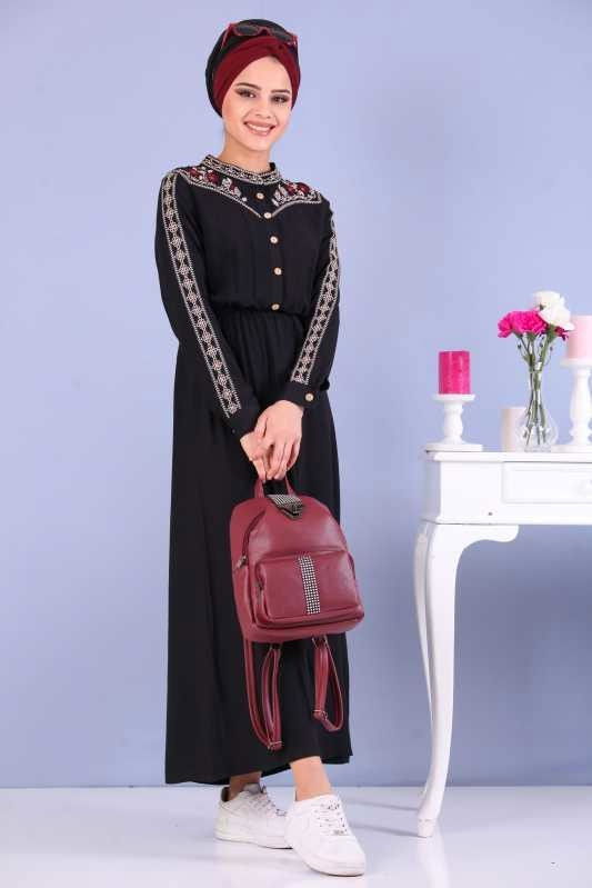 Desen Elbise Siyah - 02 6669 Siyah - 6669
