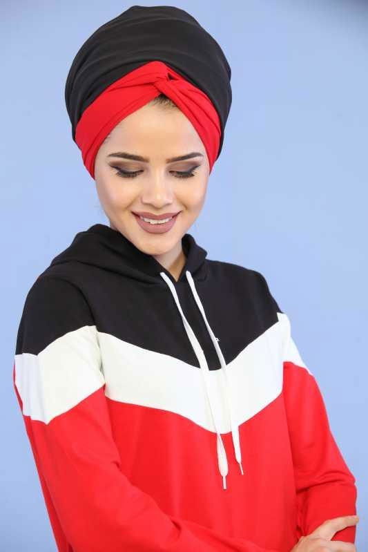 Tunik Pantolon Kombin Kırmızı - 02 6690 Kırmızı - 6690