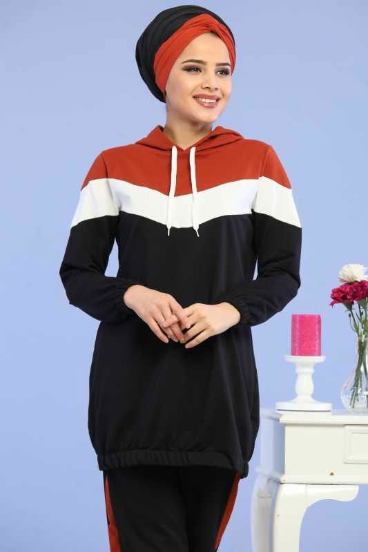 Tunik Pantolon Kombin Siyah - 02 6690 Siyah - 6690 SİYAH