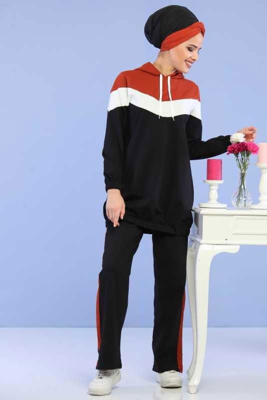 Tunik Pantolon Kombin Siyah - 02 6690 Siyah - 6690 SİYAH