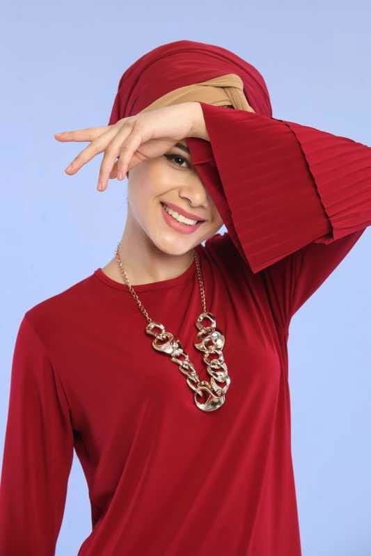 Tunik Pantolon Kombin Bordo - 02 6699 Bordo - 6699 BORDO