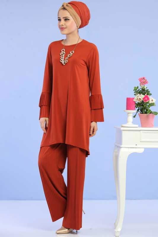 Tunik Pantolon Kombin Kiremit- 02 6699 Kiremit - 6699 KİREMİT
