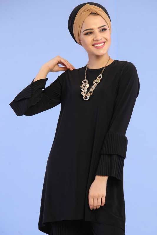 Tunik Pantolon Kombin Siyah - 02 6699 Siyah - 6699