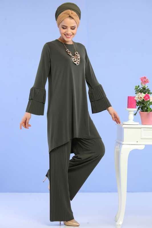 Tunik Pantolon Kombin Haki - 02 6699 Haki - 6699