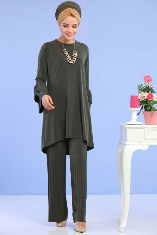 Tunik Pantolon Kombin Haki - 02 6699 Haki - 6699