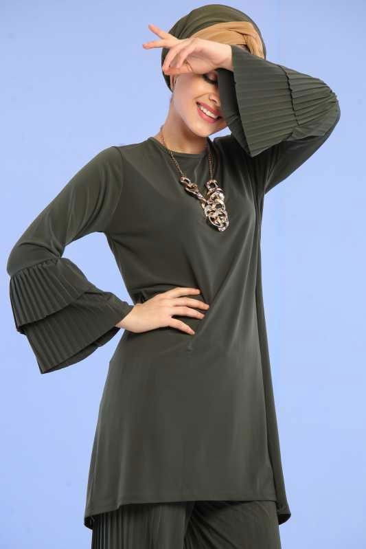 Tunik Pantolon Kombin Haki - 02 6699 Haki - 6699