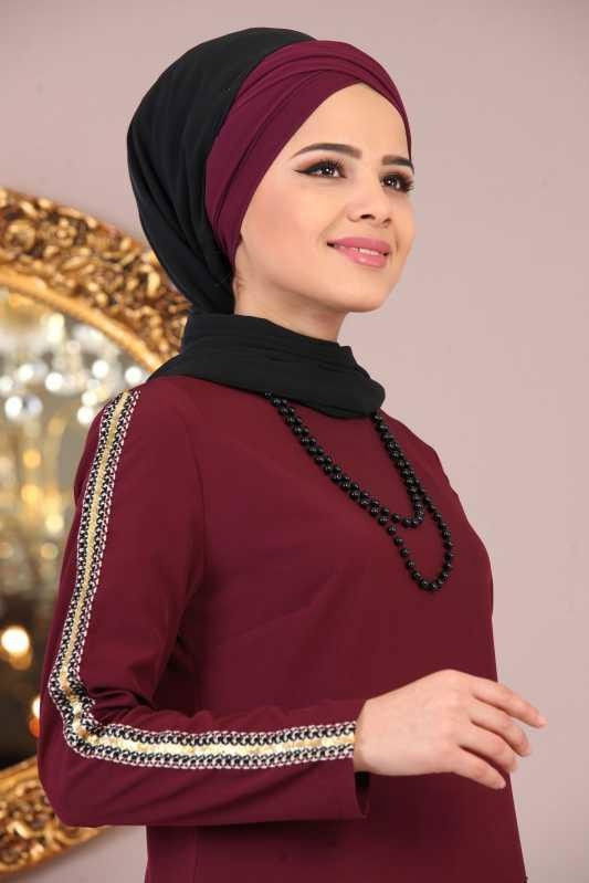 Tunik Pantolon Kombin Bordo - 02 1085 Bordo - 1085