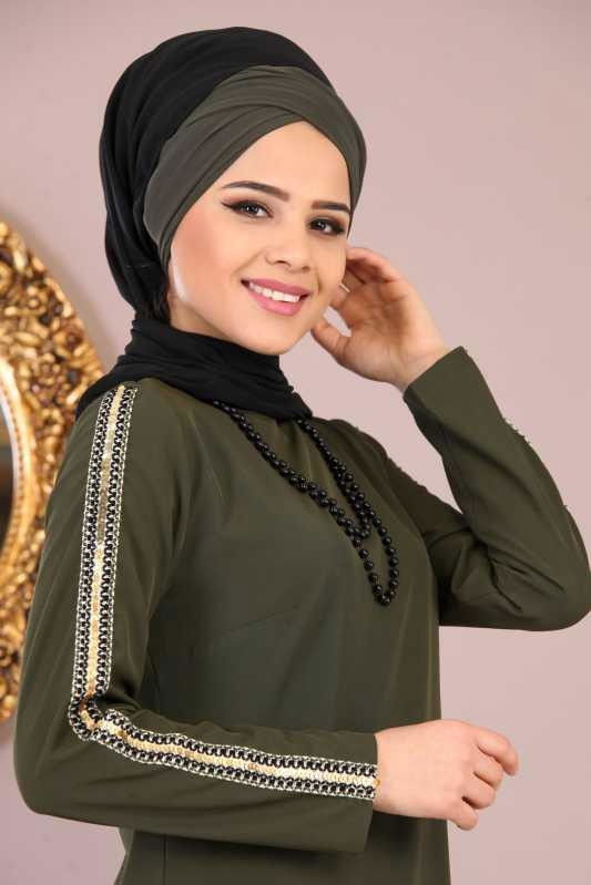 Tunik Pantolon Kombin Haki - 02 1085 Haki - 1085