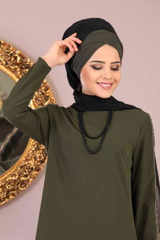Tunik Pantolon Kombin Haki - 02 1085 Haki - 1085