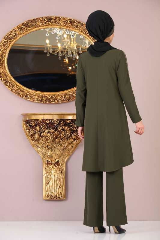 Tunik Pantolon Kombin Haki - 02 1085 Haki - 1085