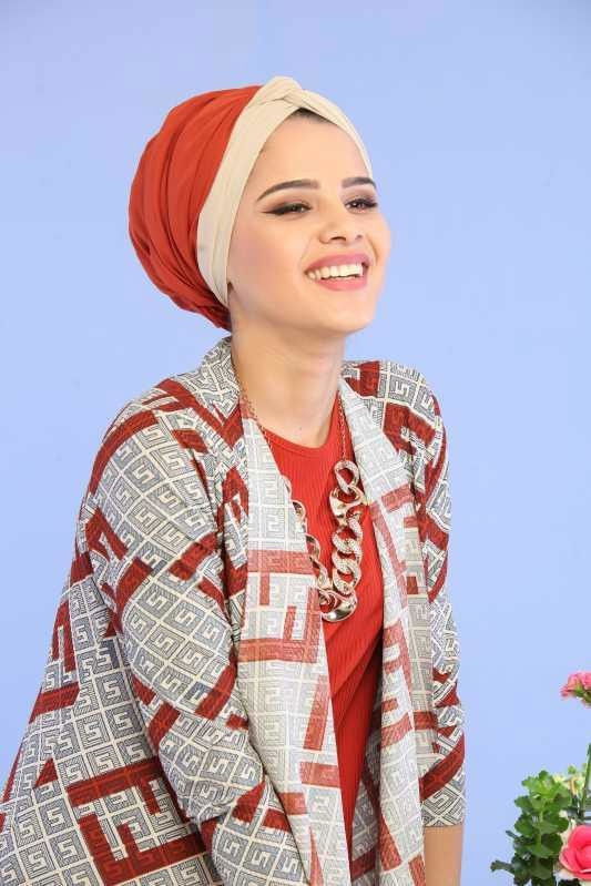 Hırka Jile Pantolon Kombin Kiremit - 02 6701 Kiremit - 6701
