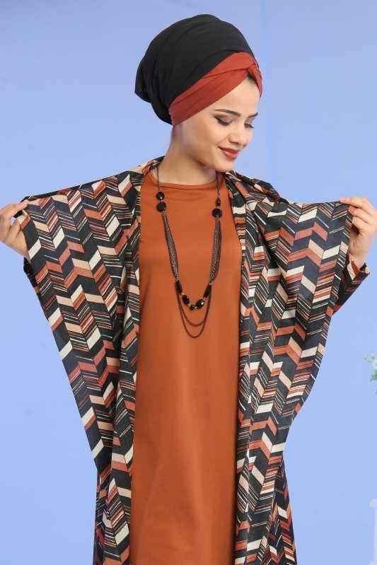 Hırka Jile Pantolon Taba Taba - 6705